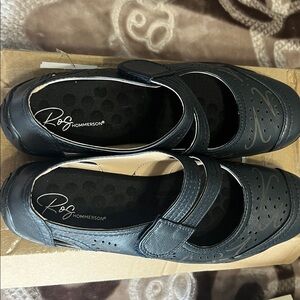 Ros Hommerson Navy Mary Jane Flats